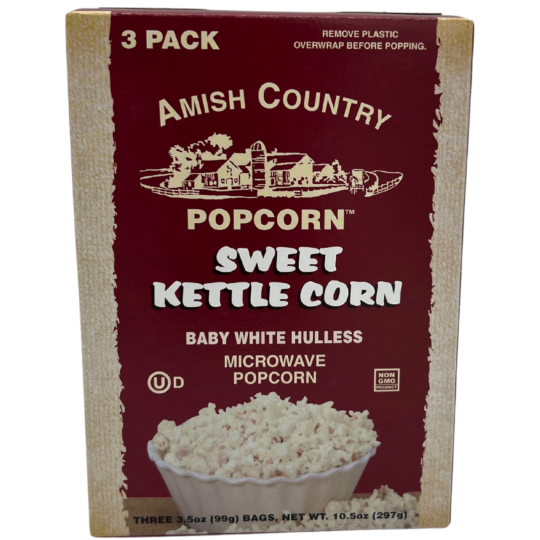 3pk Microwave Sweet Kettle Popcorn