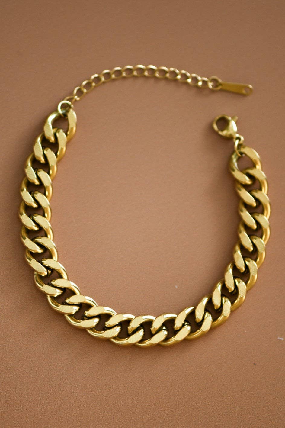 18K Gold Plated Waterproof Stainless Steel Chain Bracelet