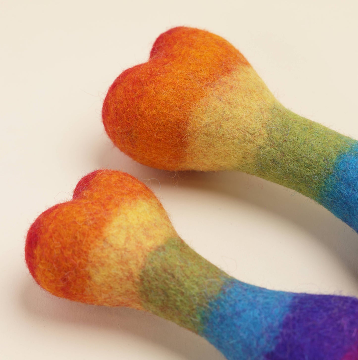 RAINBOW WOOL BONE: Small