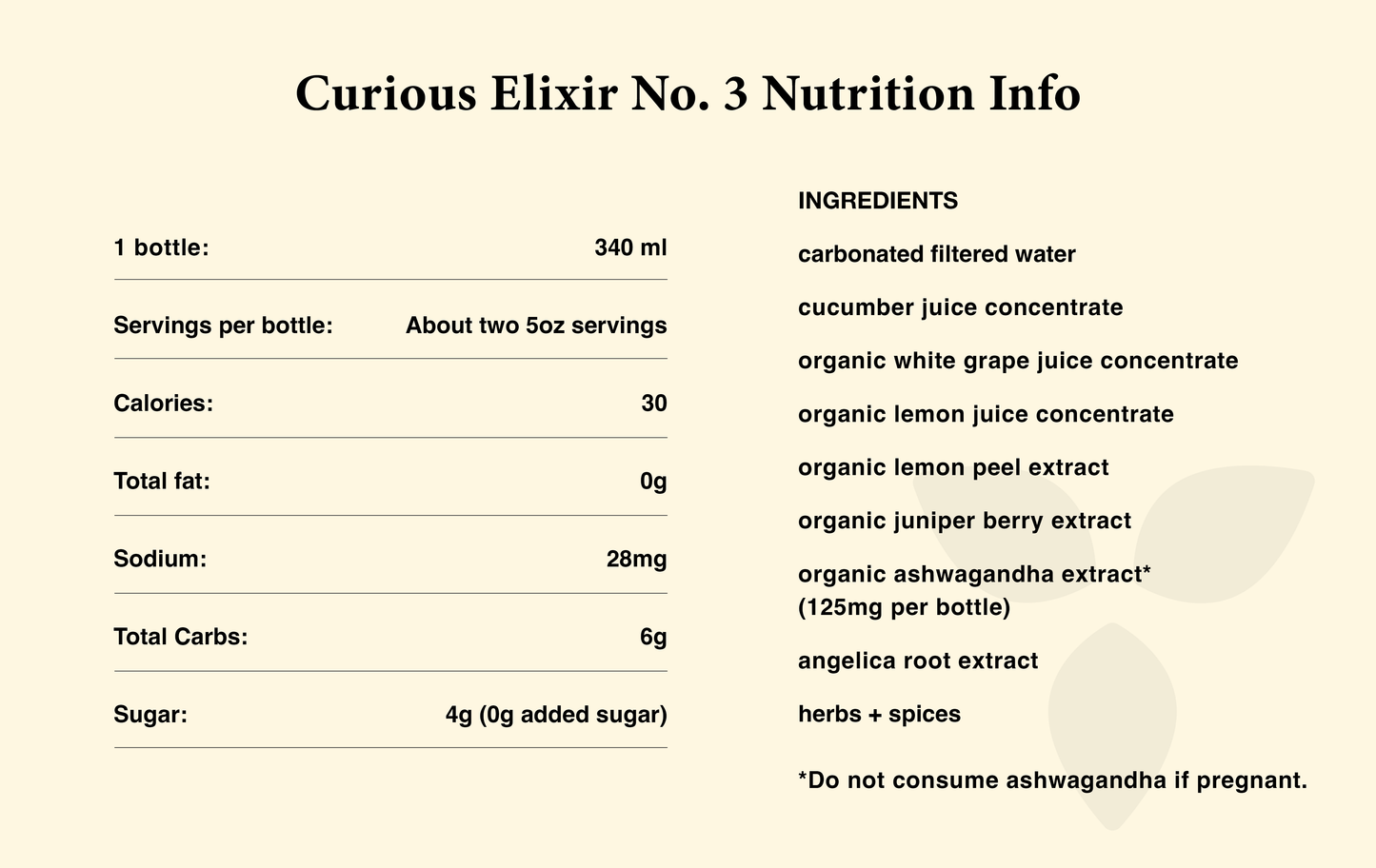 Curious Elixir No. 3 Booze-Free Cocktails: 24 Cocktails in 12 Bottles