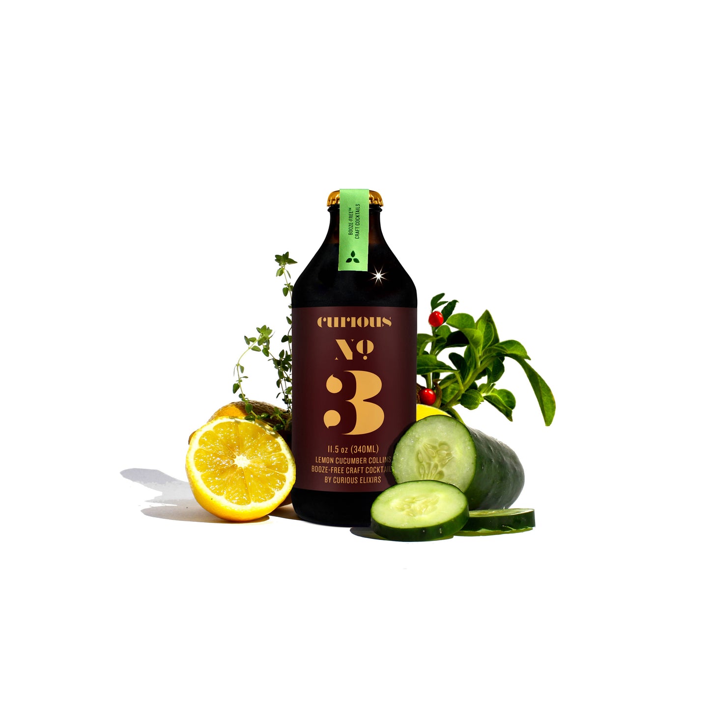 Curious Elixir No. 3 Booze-Free Cocktails: 24 Cocktails in 12 Bottles