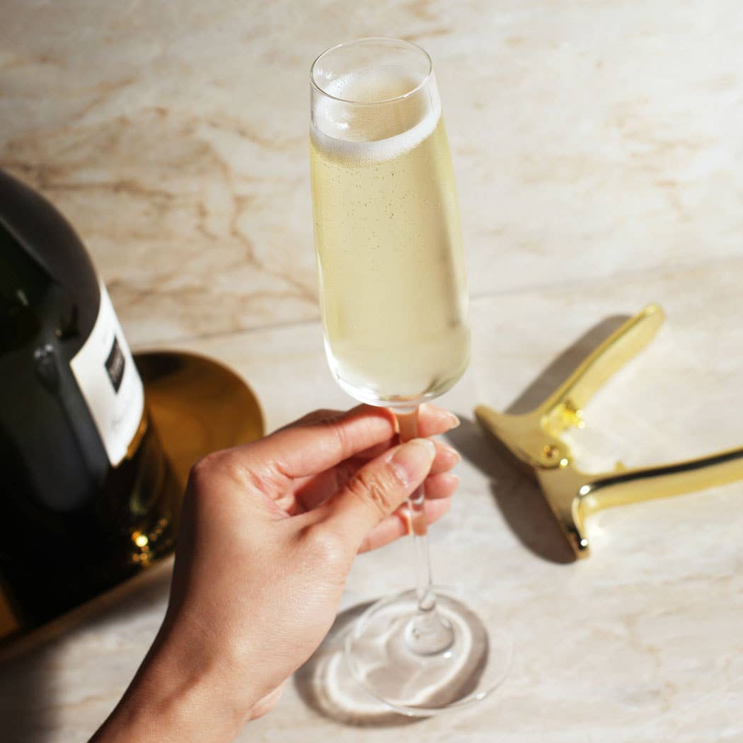 Reserve Julien Crystal Champagne Flutes - Set of 4