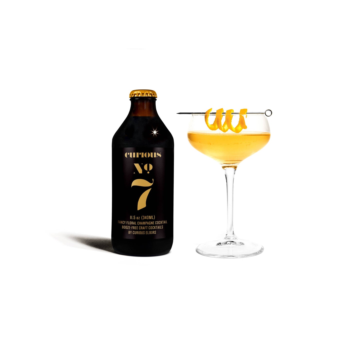 Curious Elixir No. 7 Booze-Free Cocktails: 24 Cocktails in 12 Bottles