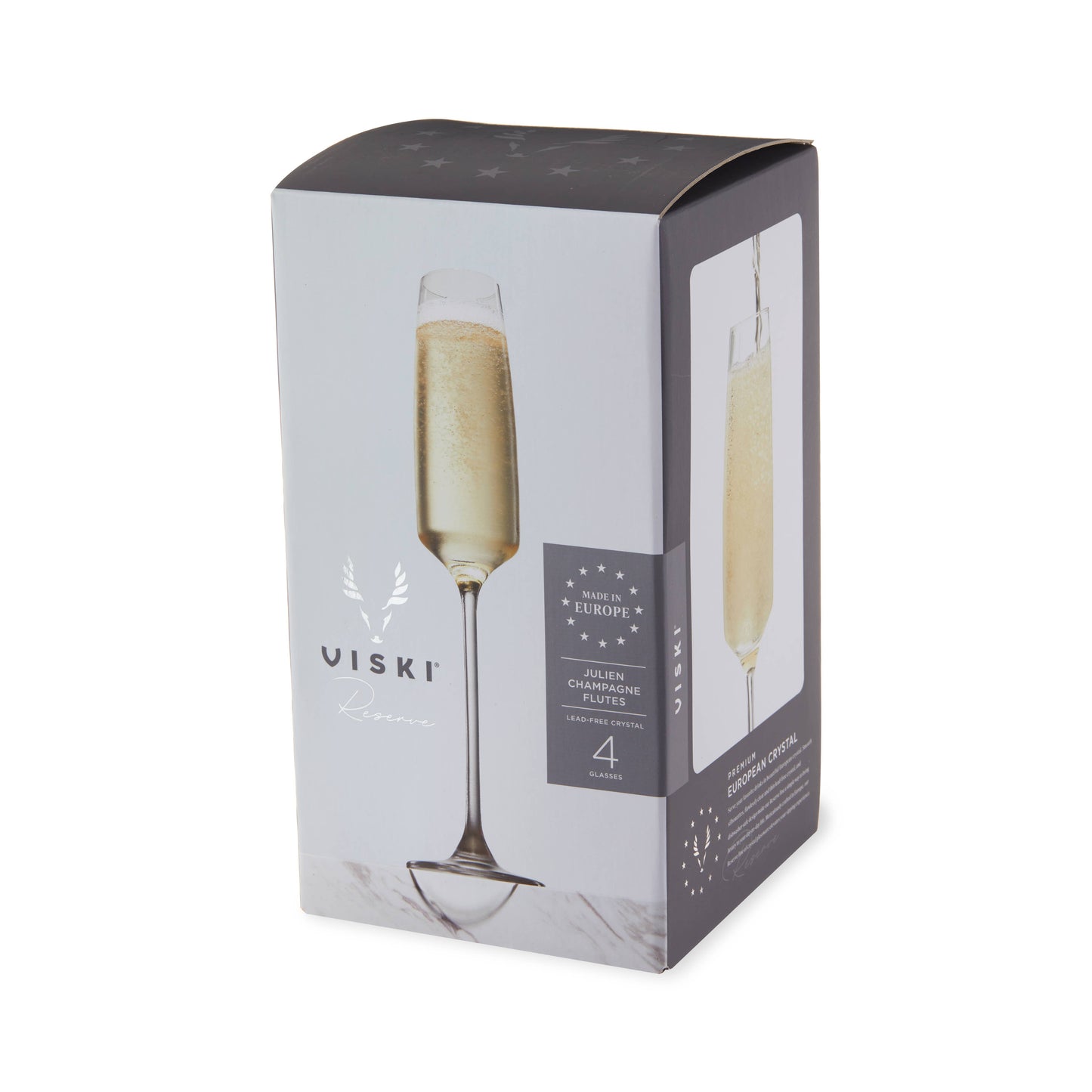 Reserve Julien Crystal Champagne Flutes - Set of 4