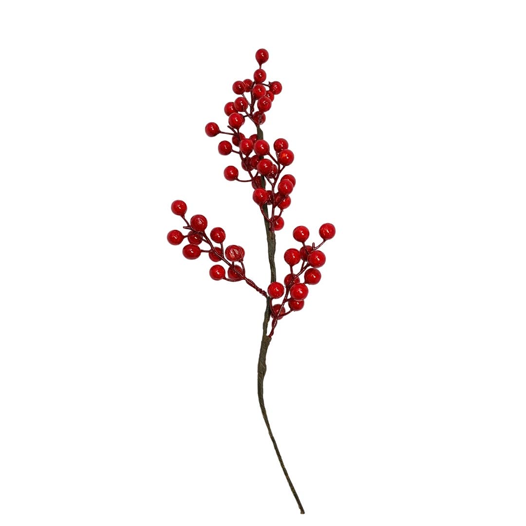 15” Shiny Goose Berry Pick - Red