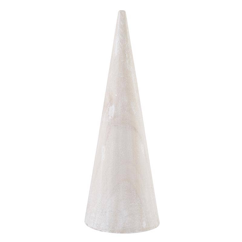 Wood Cone Tree - Medium - White