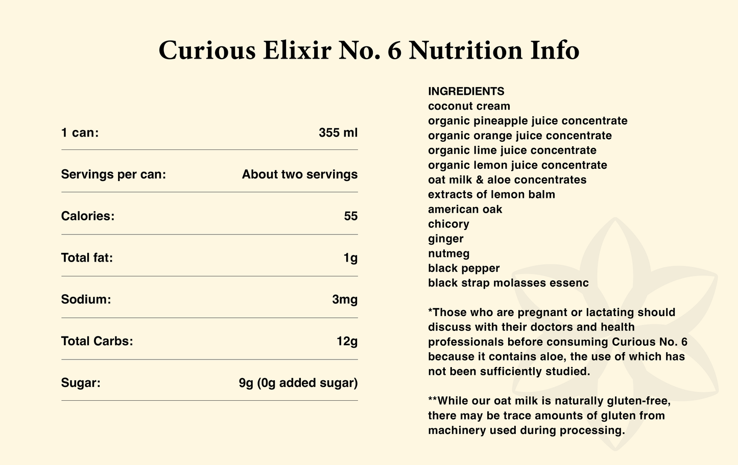 Curious Elixir No. 6 Booze-Free Cocktails: 24 Cocktails in 12 Cans
