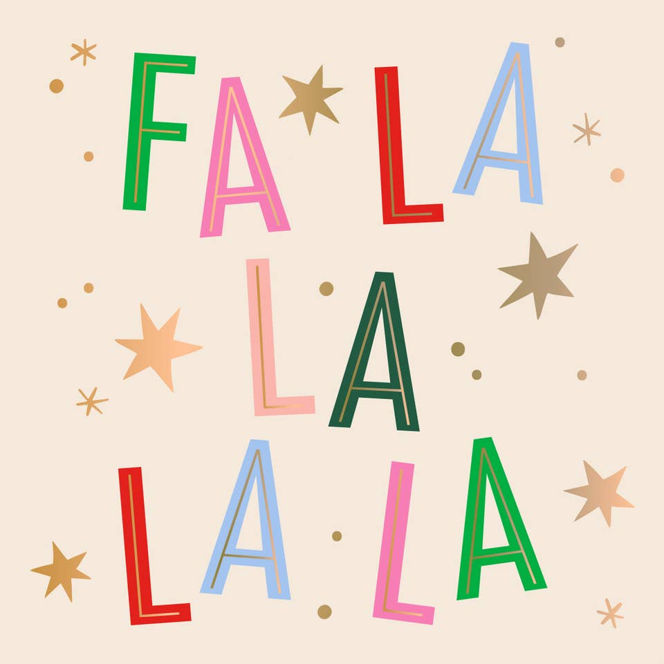 Napkins | Fa La La - Foil
