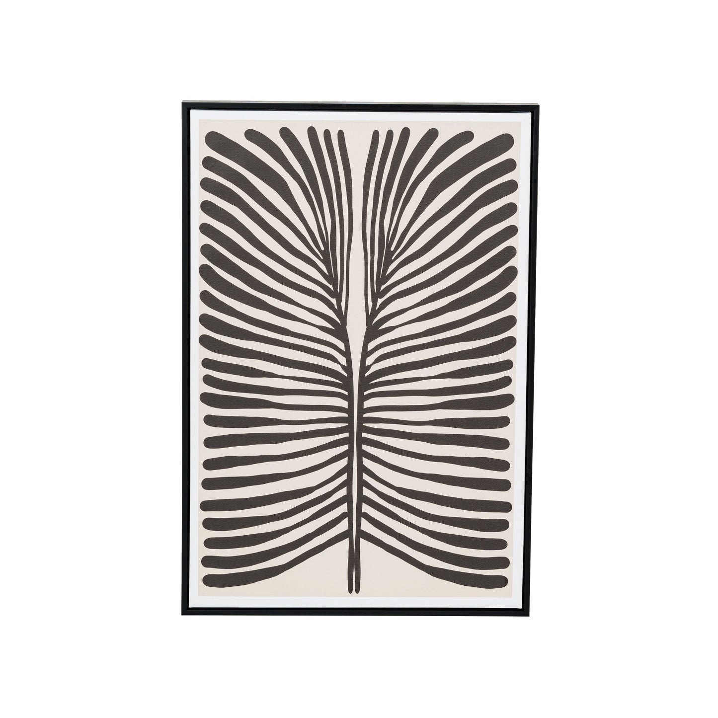 MDF Framed Textured Paper Wall Décor w/ Abstract Image