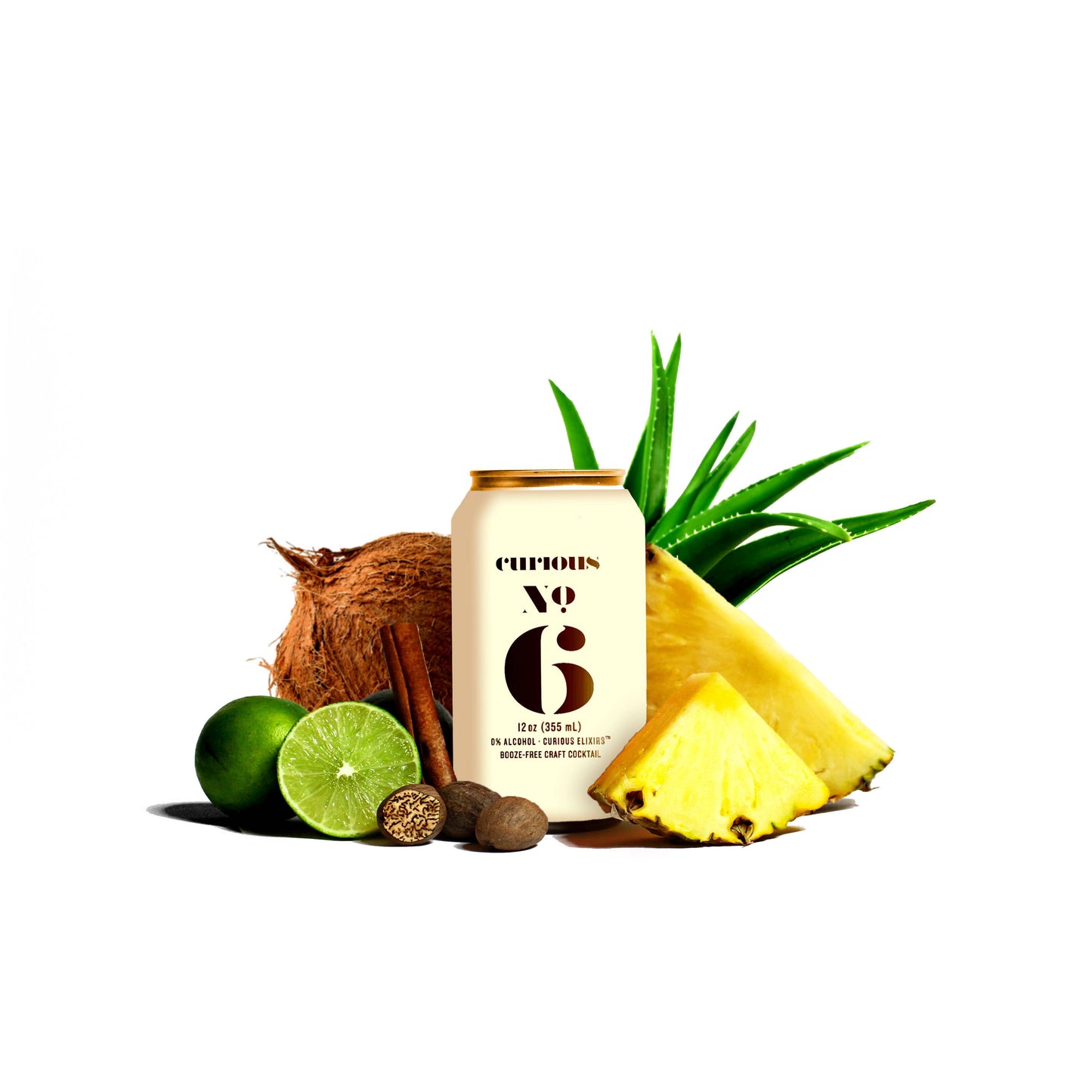 Curious Elixir No. 6 Booze-Free Cocktails: 24 Cocktails in 12 Cans
