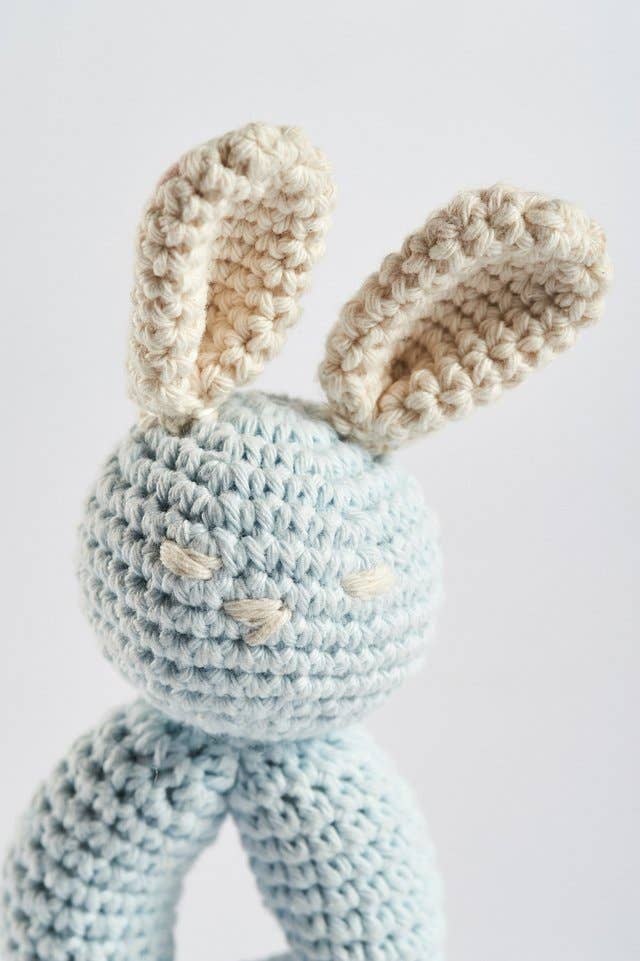 Organic Baby Toy - Rattle | Blue Bunny