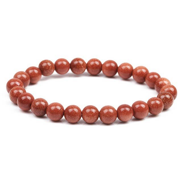 8MM Elastic Natural Stone Bracelets - Amethyst