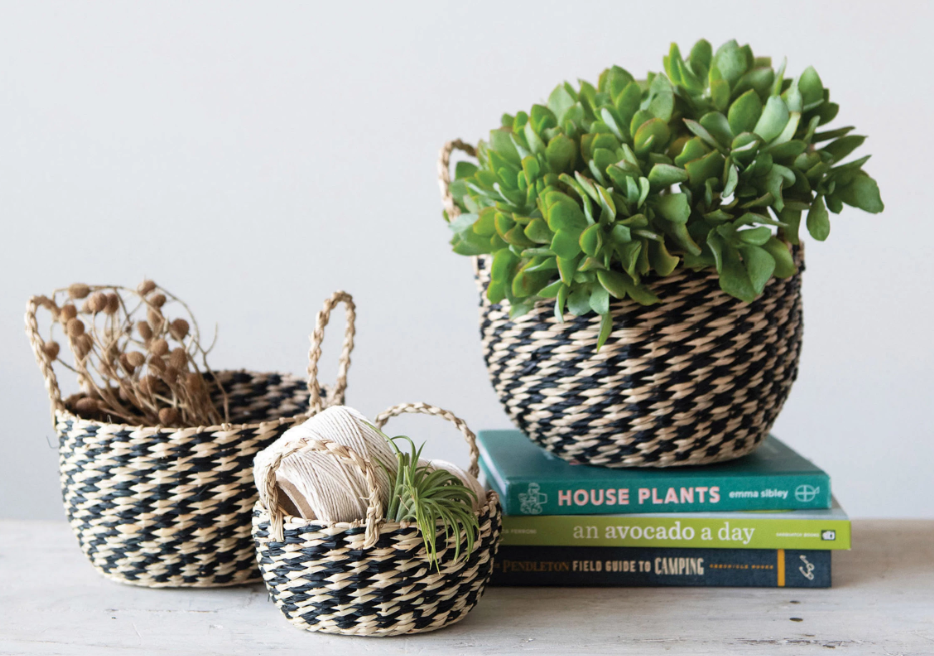 Hand Woven Baskets (Set of 3)