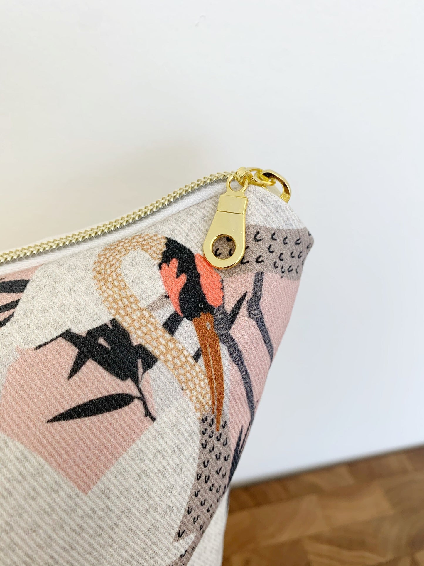 Cover Only | Vintage Pink Herons | Designed by Holli Zollinger | Art Deco Accent Pillow | Pink Nursery Decor