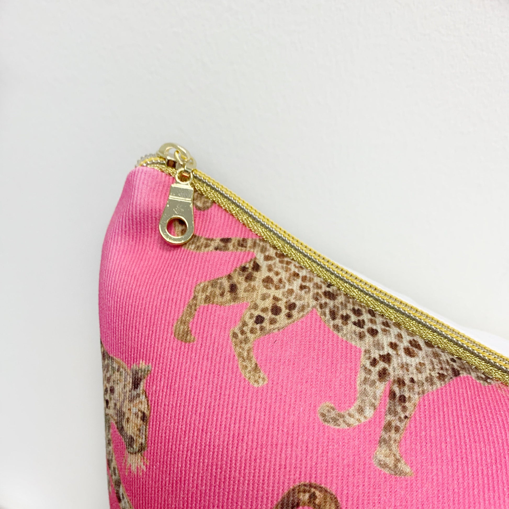 Cover Only | Pink Leopards throw pillow by Danika Herrick