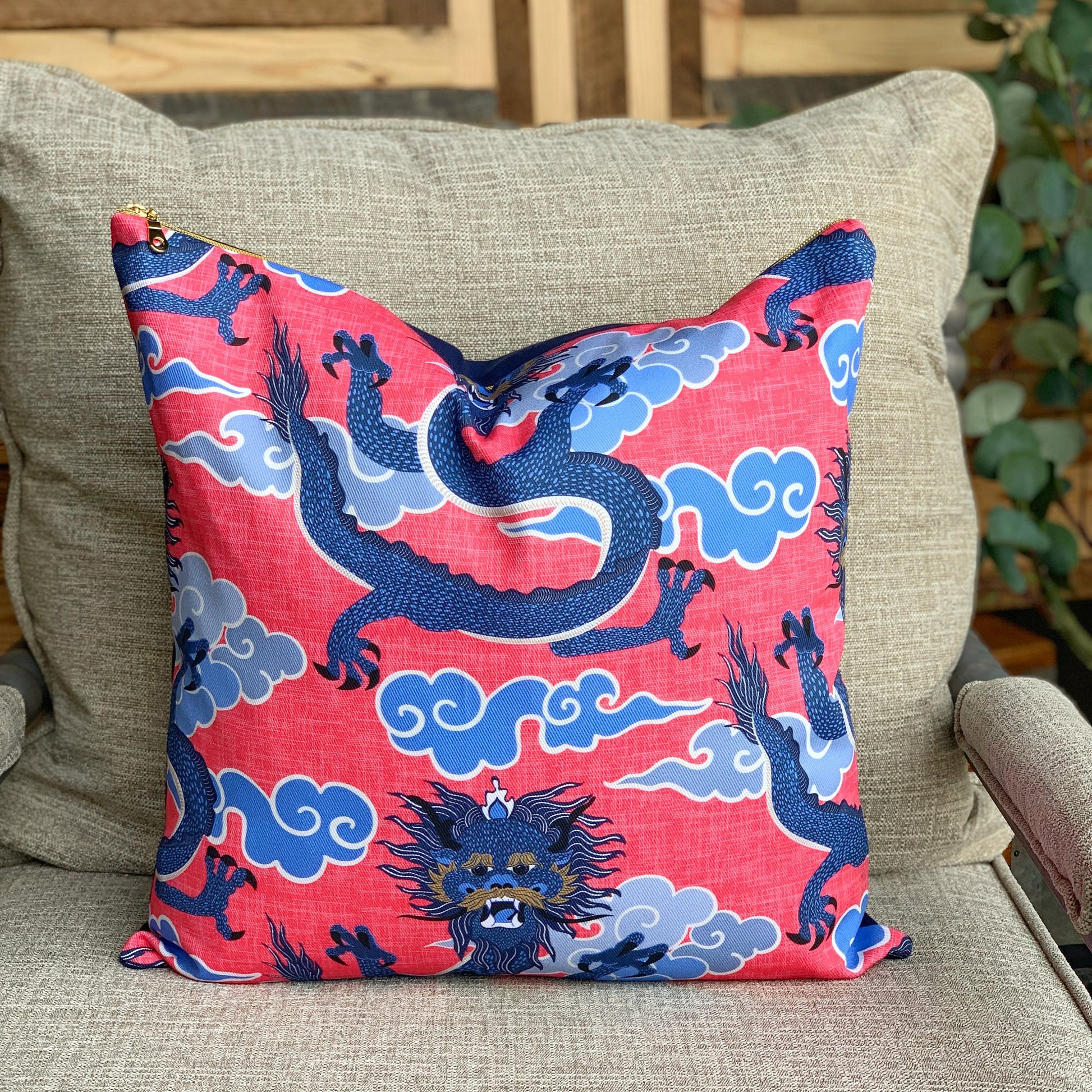 Cover Only | Chinoiserie Dragons