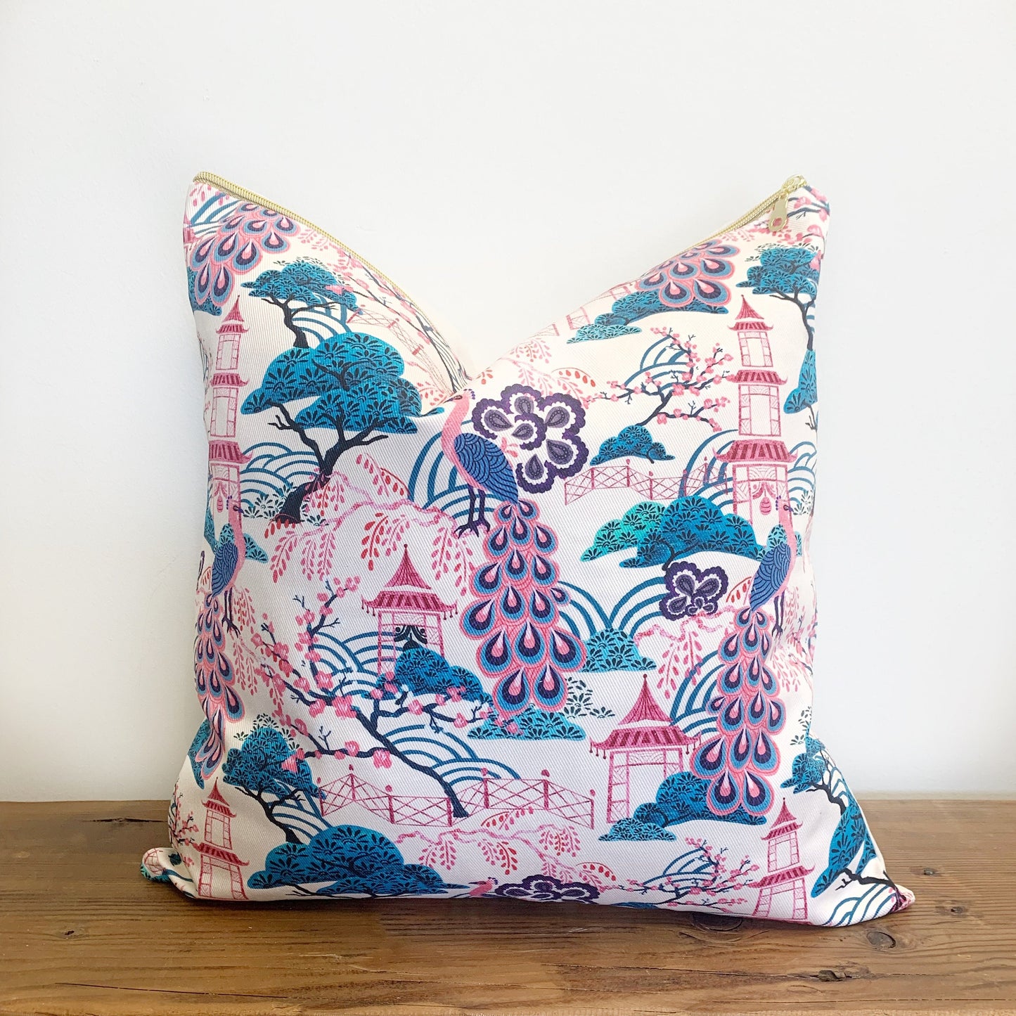 Cover Only | Chinoiserie Peacocks