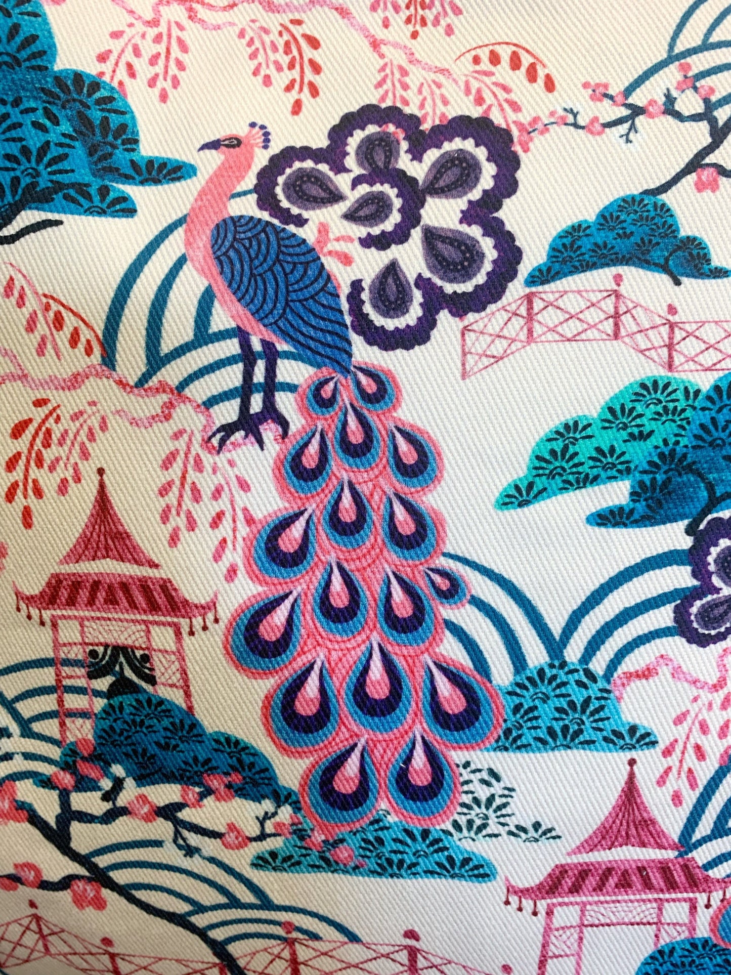 Cover Only | Chinoiserie Peacocks