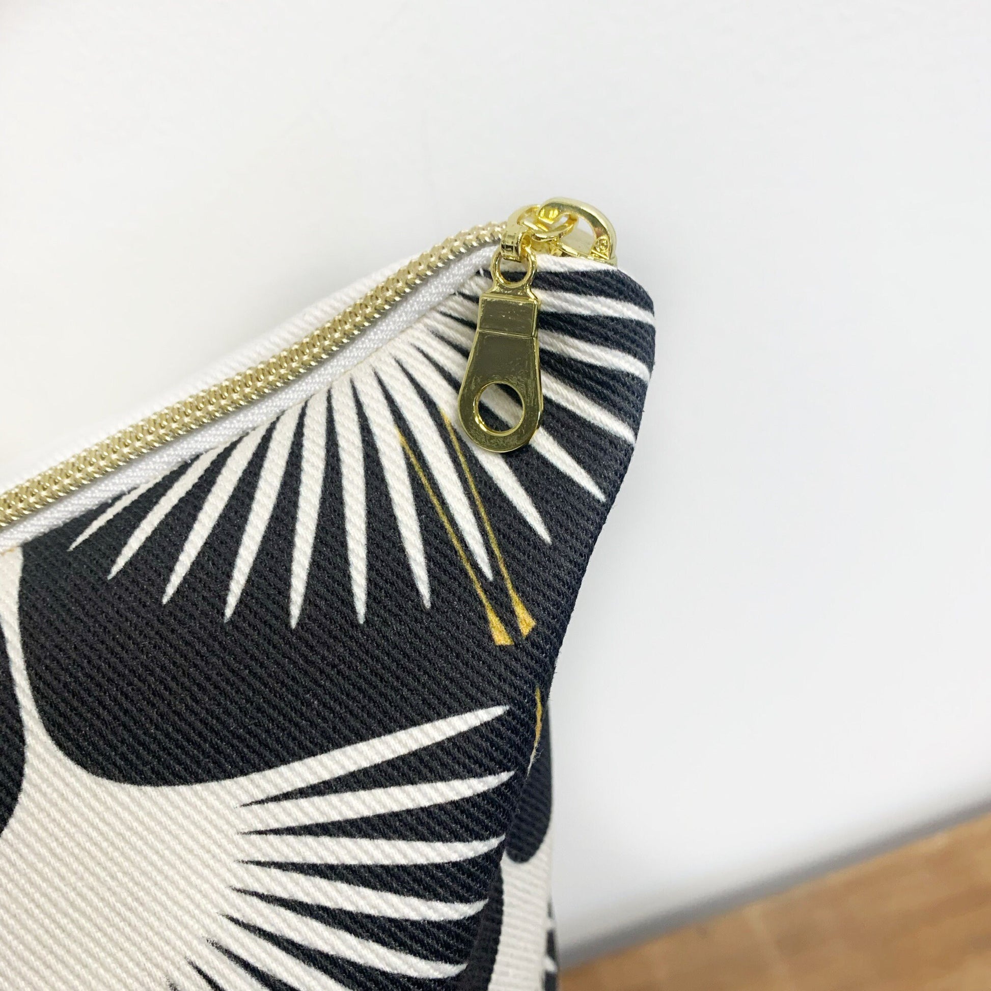 Cover Only | Art Deco Swans Black and Cream | Designed by Kate Rhees | Machine Washable