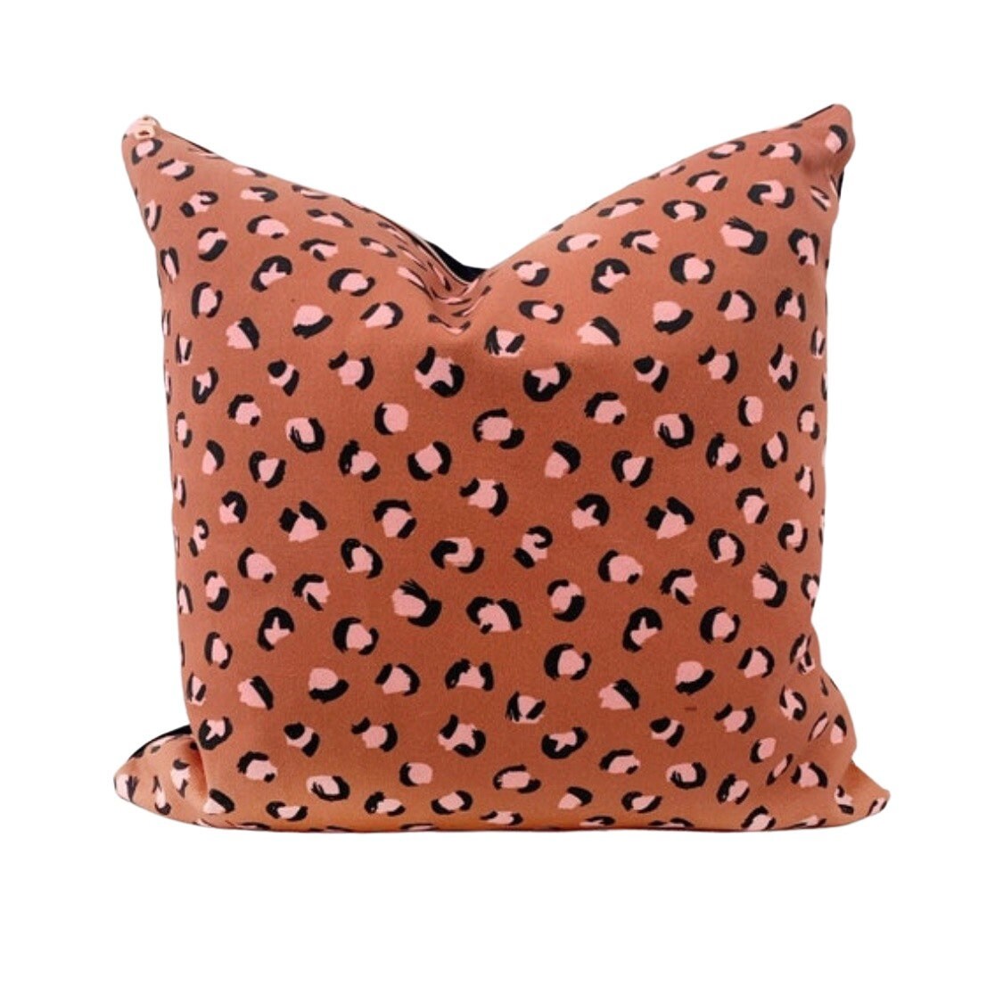 Cover Only | Rust + Blush Leopard Print Pillow