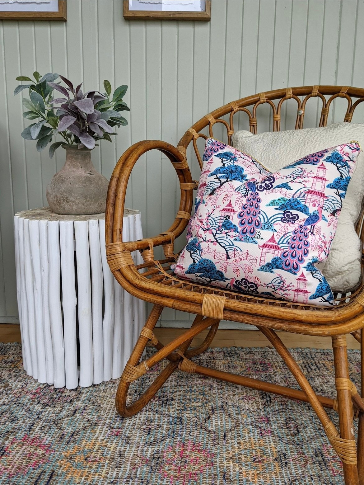 Cover Only | Chinoiserie Peacocks