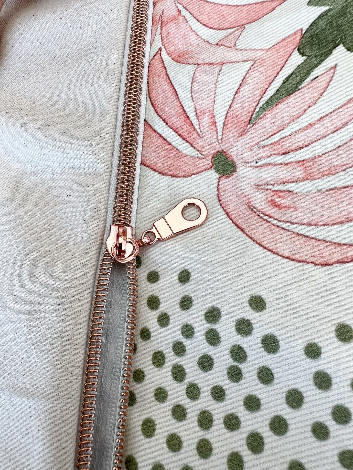 Cover Only | Pearl‘s Bouquet Pink and Green | Designed by Danika Herrick | Grandmillennial Accent Pillow | Machine Washable