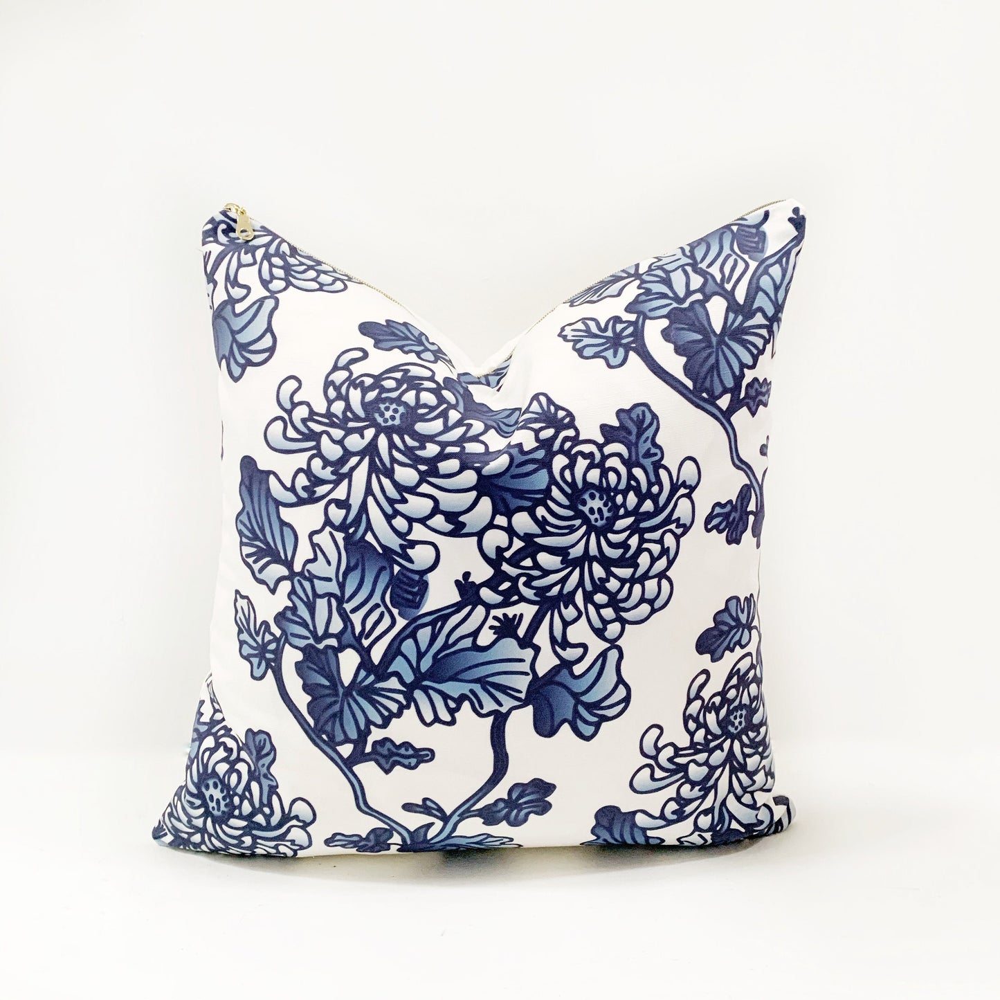 Cover Only | Chinoiserie Blue and White Floral | Chinoiserie Ginger Jar Accent Pillow