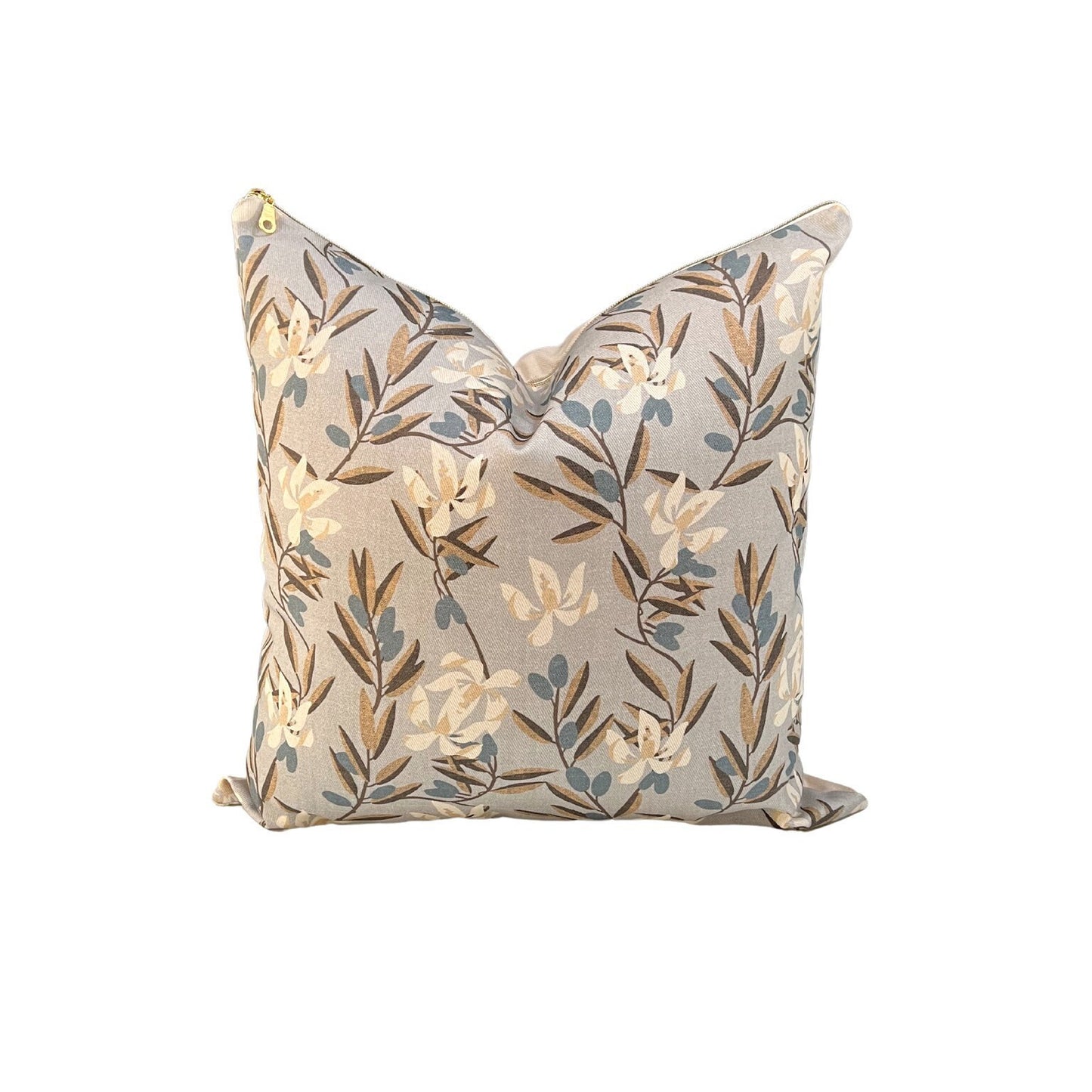 Cover Only | Olive Bloom Sahara | Designed by Holli Zollinger | Dogwood Denim Pillow Cover | Machine Washable