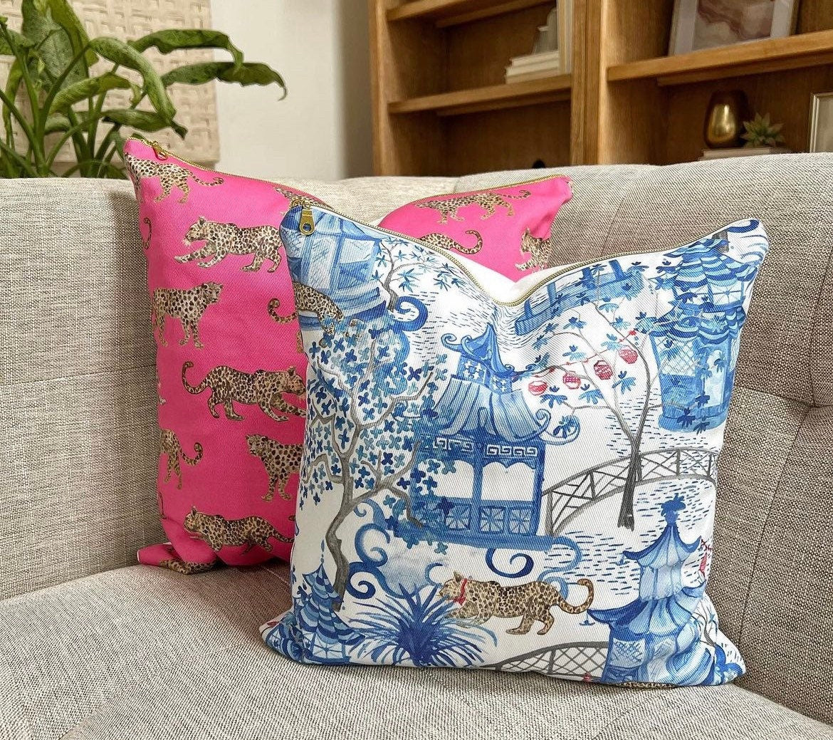 INCLUDES INSERTS 15x15 | Pink Leopards by Danika Herrick | 15x15