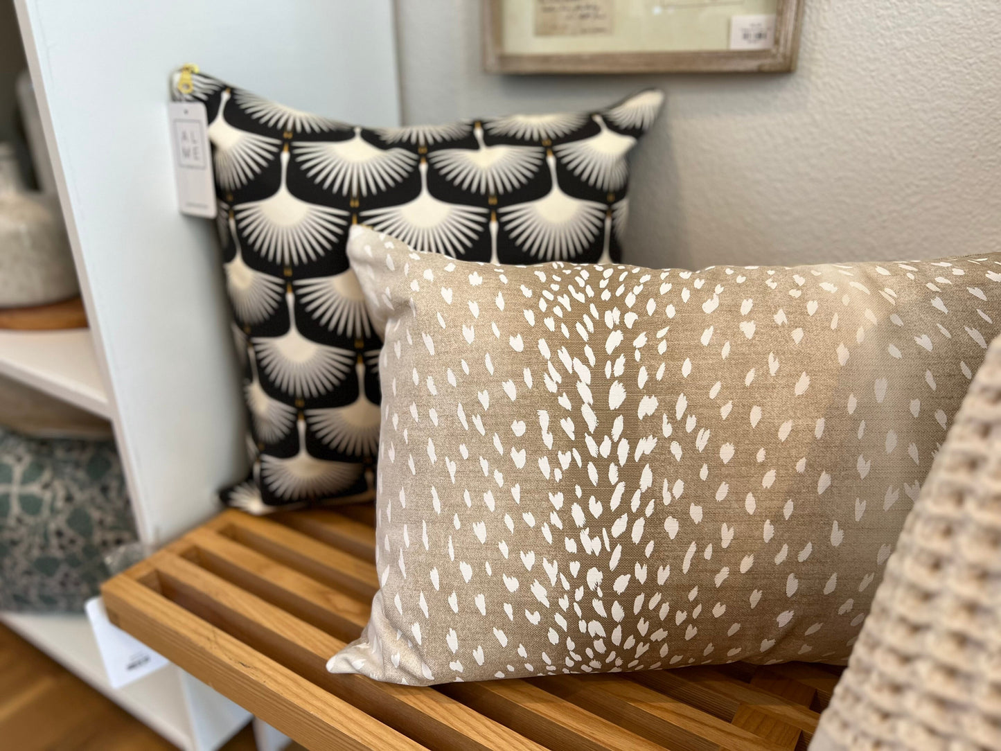 Cover Only | Antelope / Fawn | Designed by Vern Yip | Beige Fawn Print | Grandmillennial | Ombre Animal Print