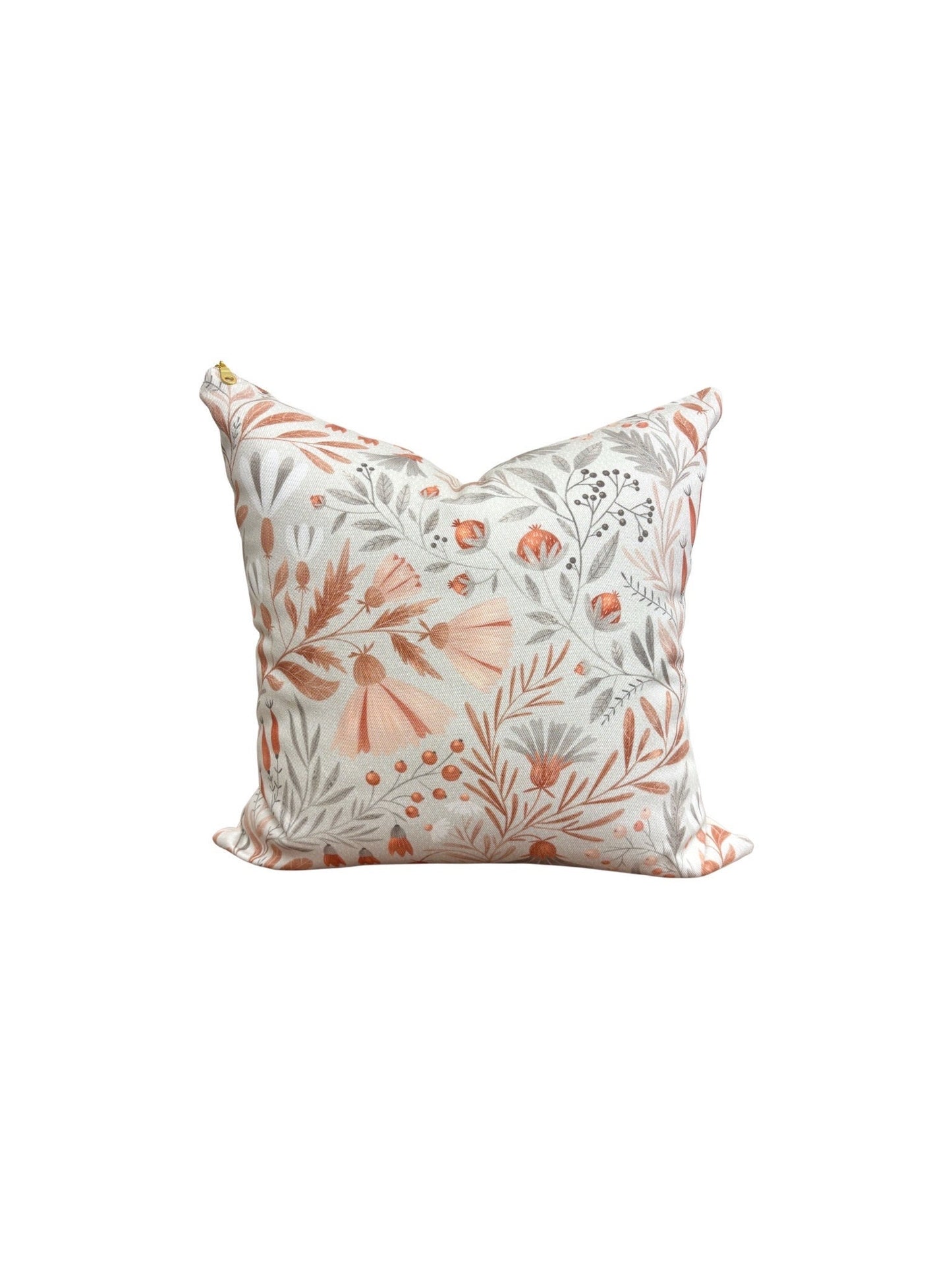 Cover Only | Neutral Botanical | Dogwood Denim Accent Pillows | Machine Washable