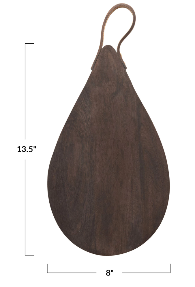 Tear Drop Mango Wood Serving Board