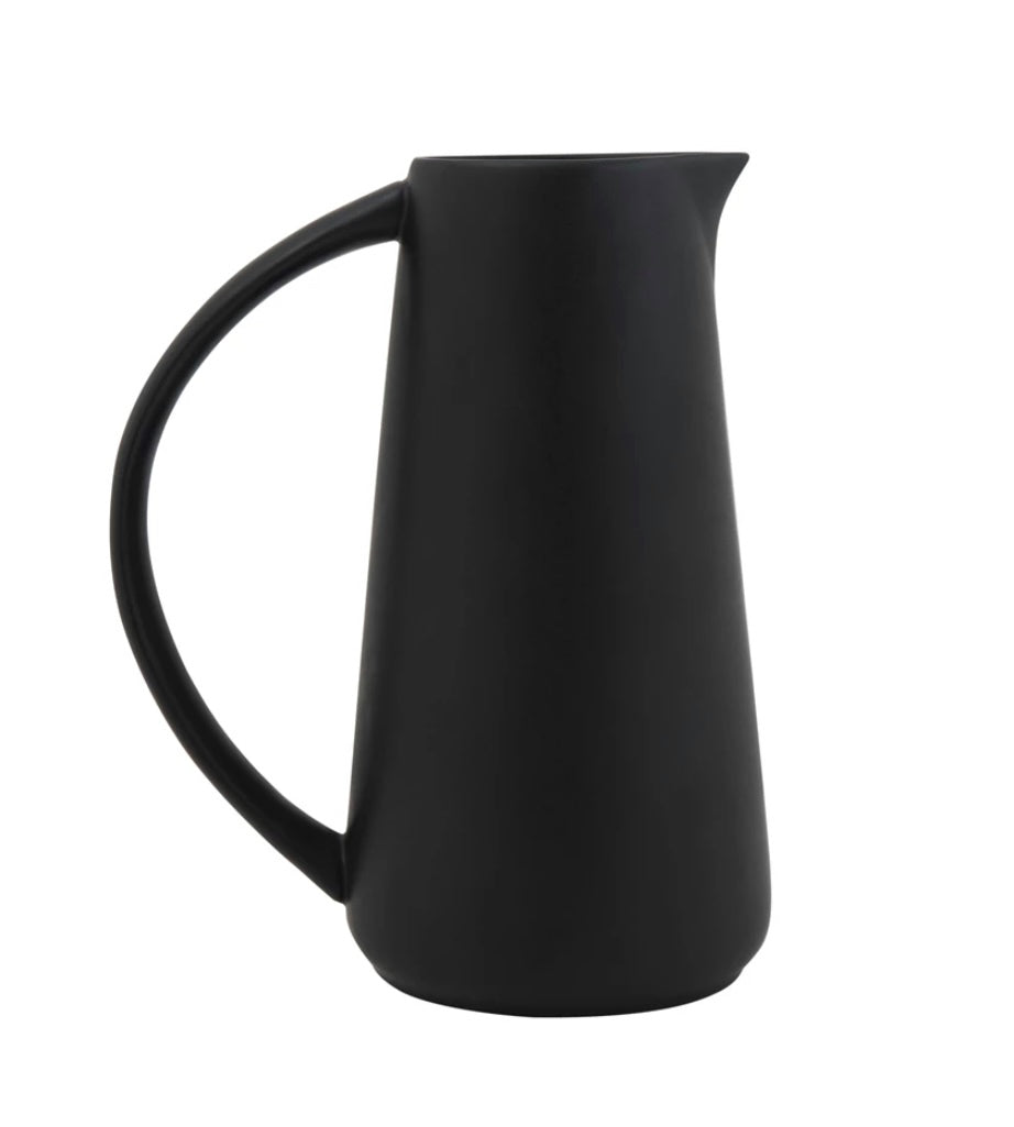 Stoneware Pitcher Black
