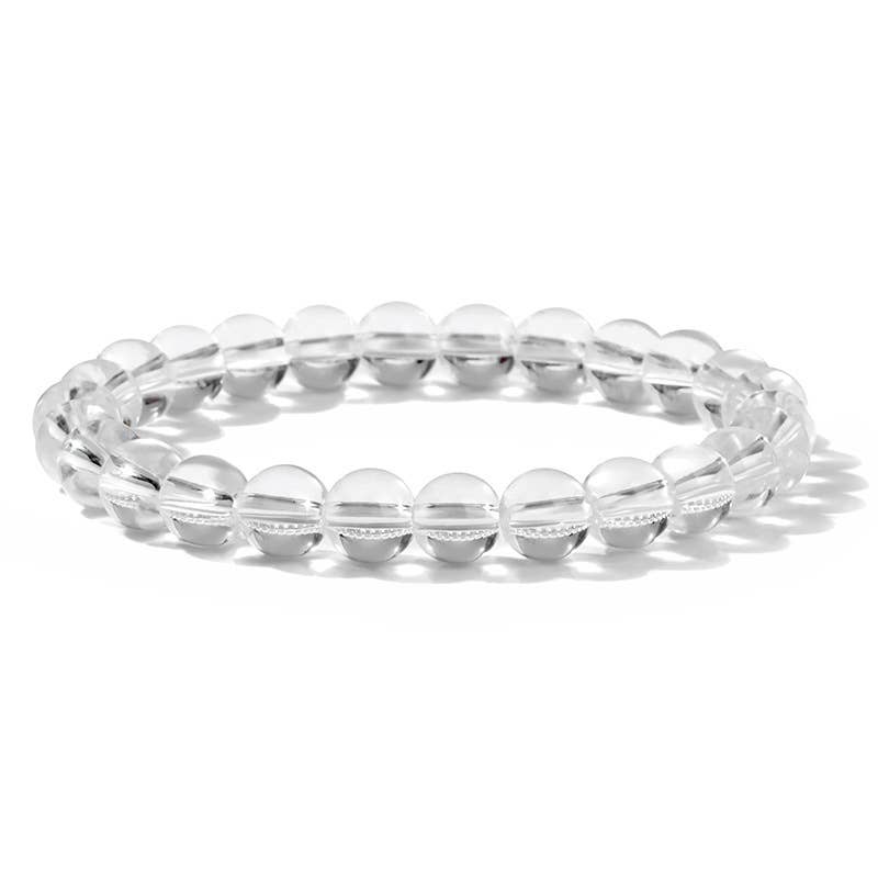8MM Elastic Natural Stone Bracelets - Lava