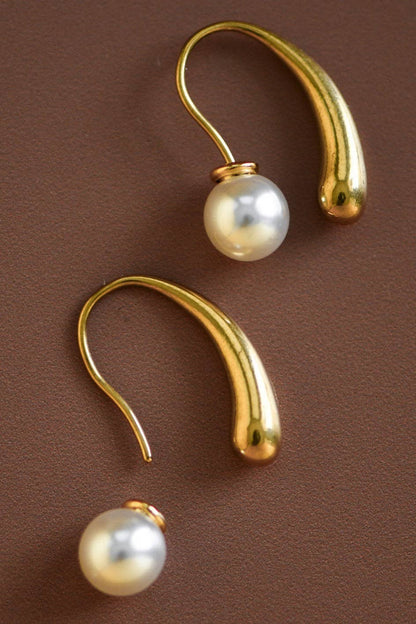 18K Gold Plated Waterproof Stainless Steel Hoop Earrings