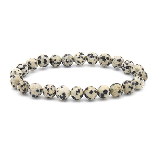 8MM Elastic Natural Stone Bracelets - Spot Stone