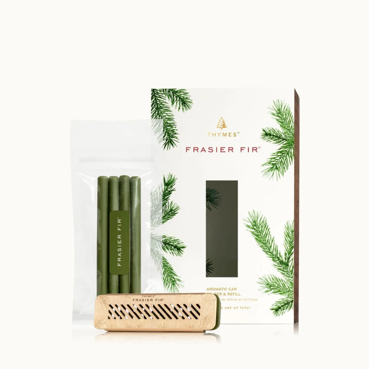 Thymes Frasier Fir Car Diffuser Kit