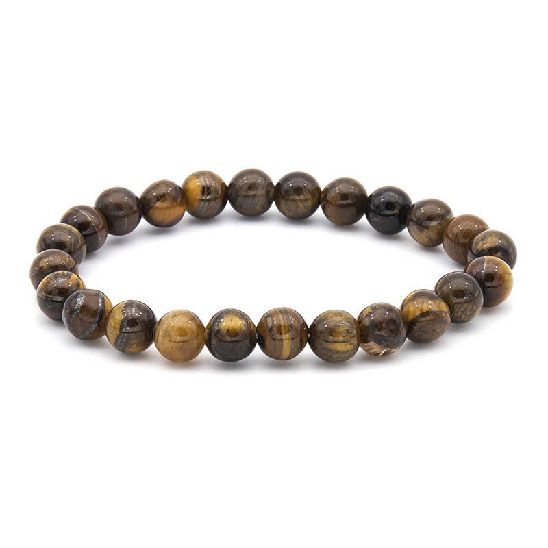 8MM Elastic Natural Stone Bracelets - CS: Phoenix stone