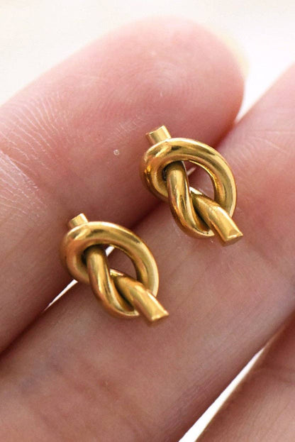 18K Gold Plated Waterproof Stainless Steel Stud Earrings - 6894: S0OX3T6894