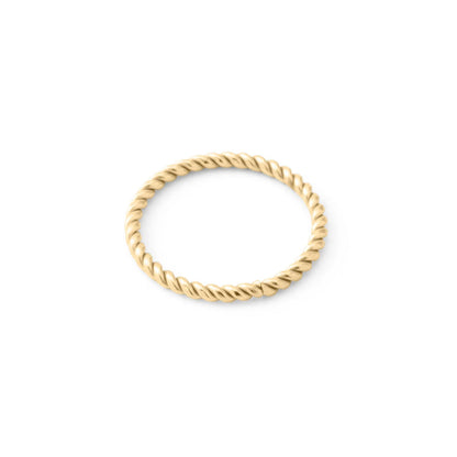 14K Gold Filled PLUS™ Braided Spacer Ring: Gold / 7