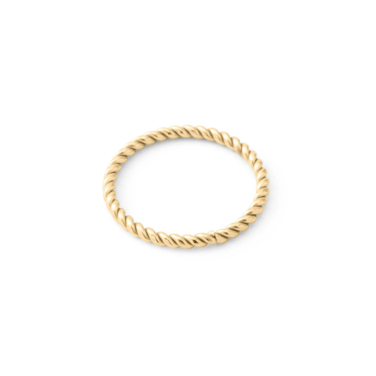 14K Gold Filled PLUS™ Braided Spacer Ring: Gold / 8