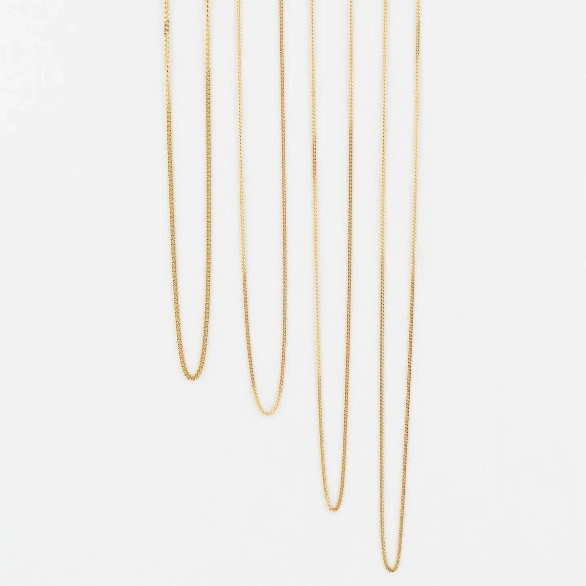 14K Gold Filled Plus™ Diamond Cut Curb Chain: 24" / 1.4mm