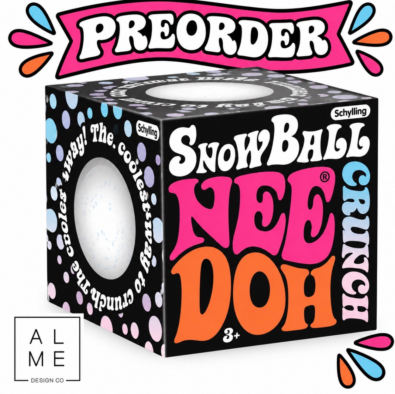 NeeDoh Snowball Squishy Sensory Fidget Toy