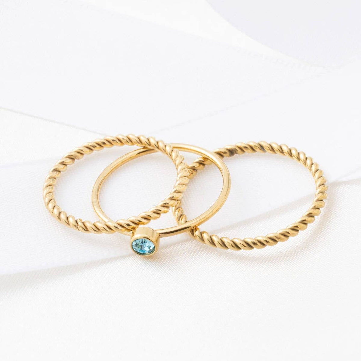 14K Gold Filled PLUS™ Braided Spacer Ring: Gold / 7
