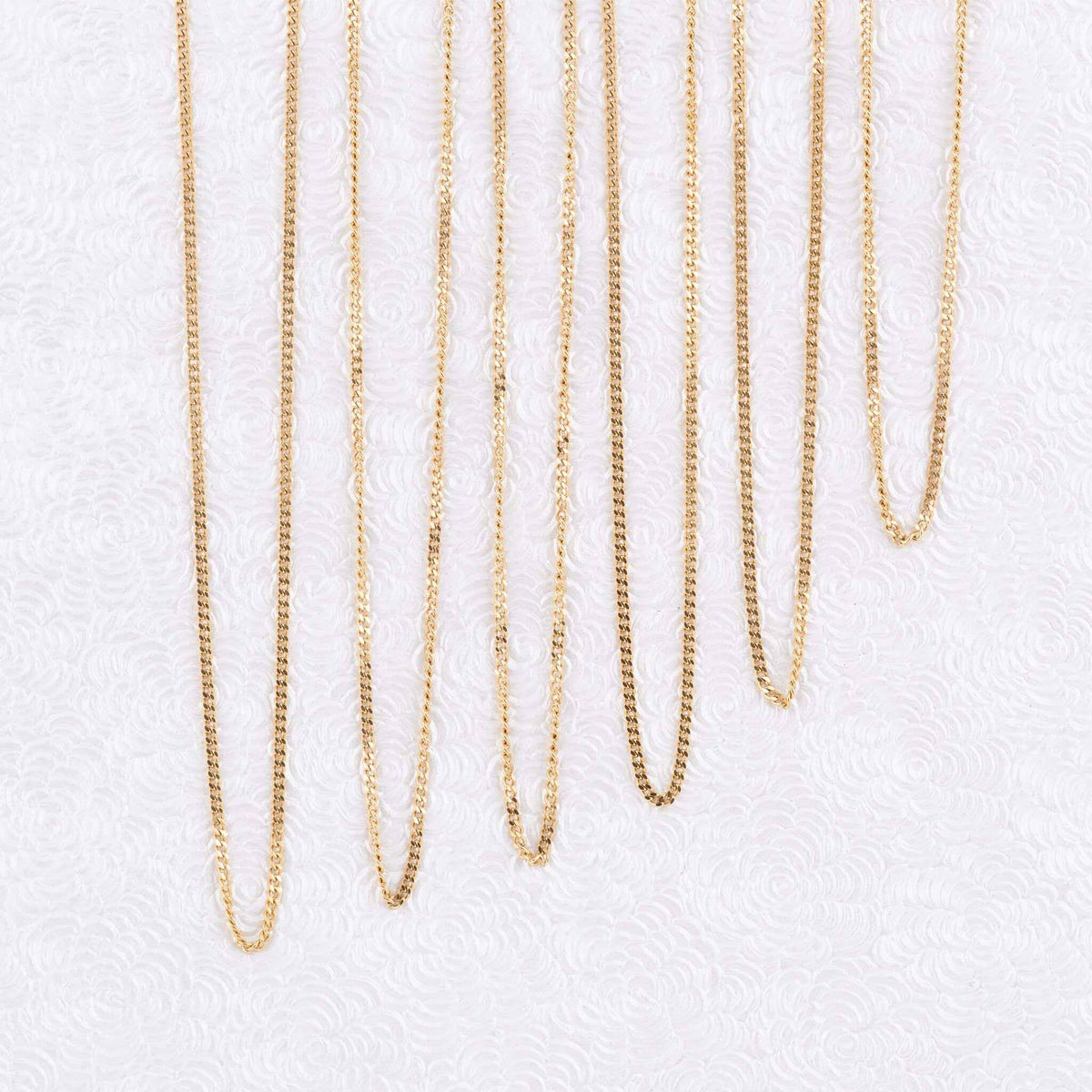 14K Gold Filled Plus™ Diamond Cut Curb Chain: 24" / 1.4mm
