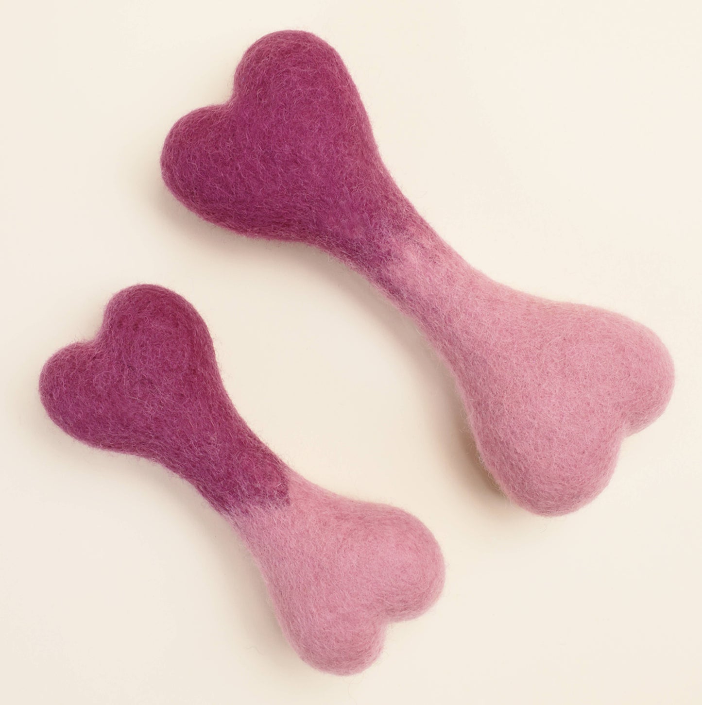 OMBRE WOOL BONE: Berry Blend / Small