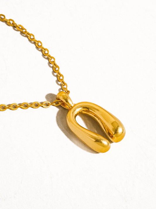 Samara 18K Gold Western Horseshoe Necklace: Yellow Gold