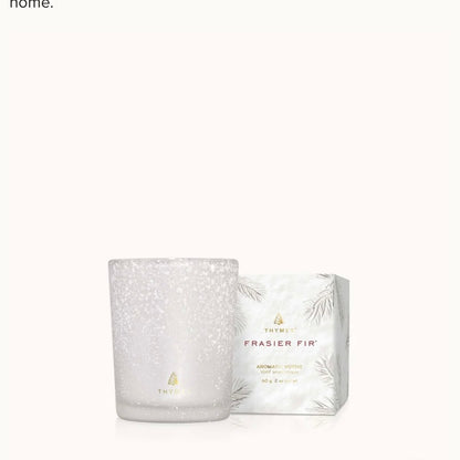 Thymes Frasier Fir Flocked Votive 2oz