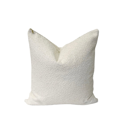 Cream Boucle' Pillow Cover