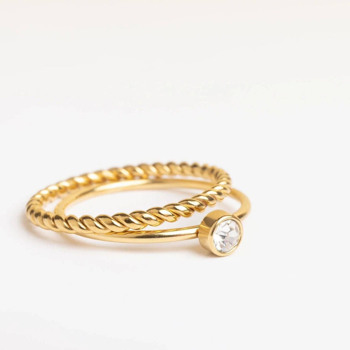 14K Gold Filled PLUS™ Braided Spacer Ring: Gold / 5